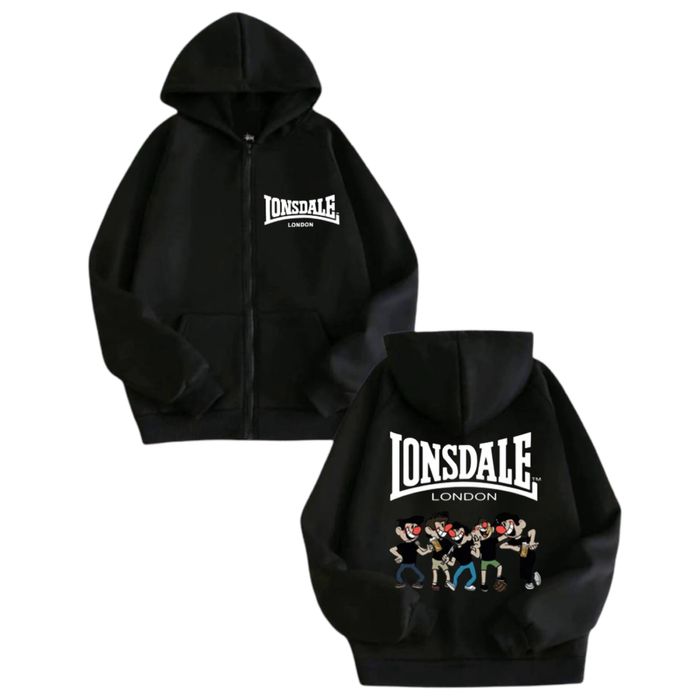 Зип-Худи Lonsdale London Fight Logo унисекс лонсдейл толстовка кофта
