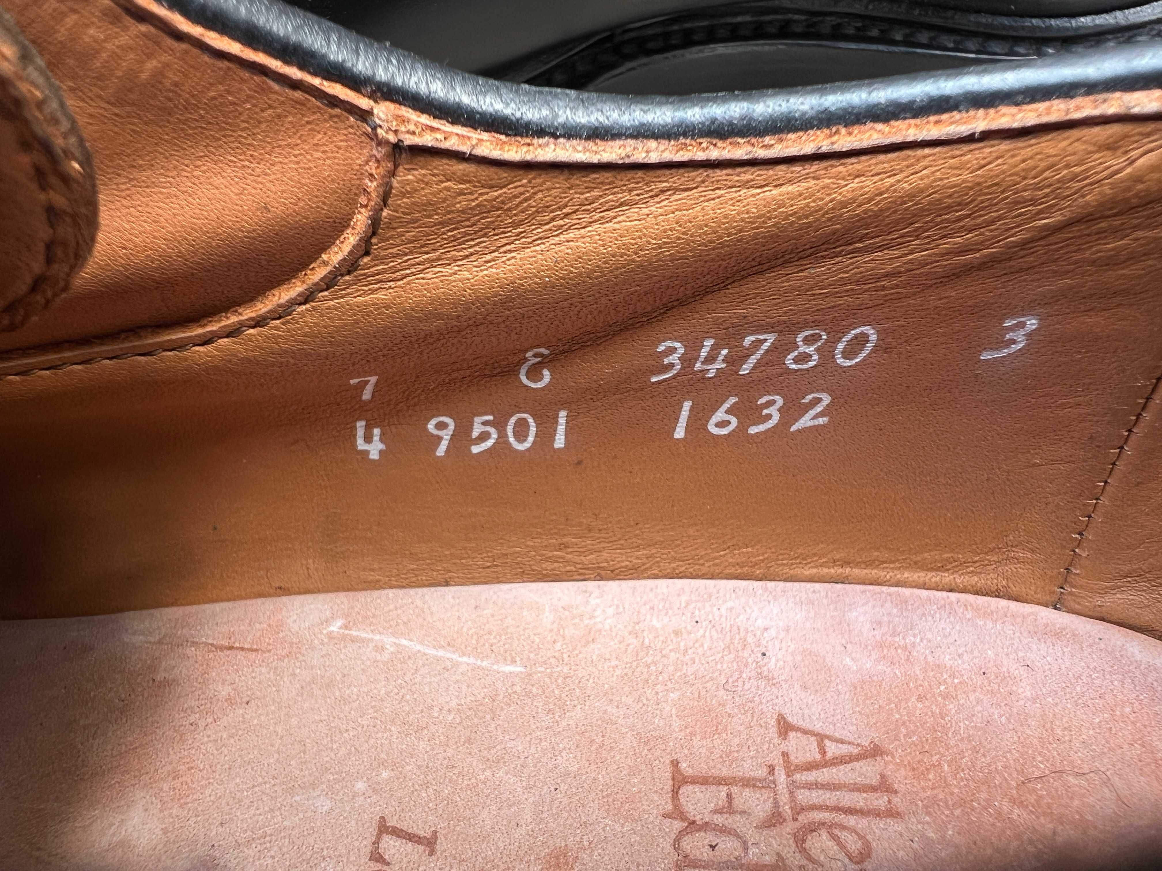 Allen Edmonds 41 Shell Cordovan кордован чоловічі туфлі чорні Alden