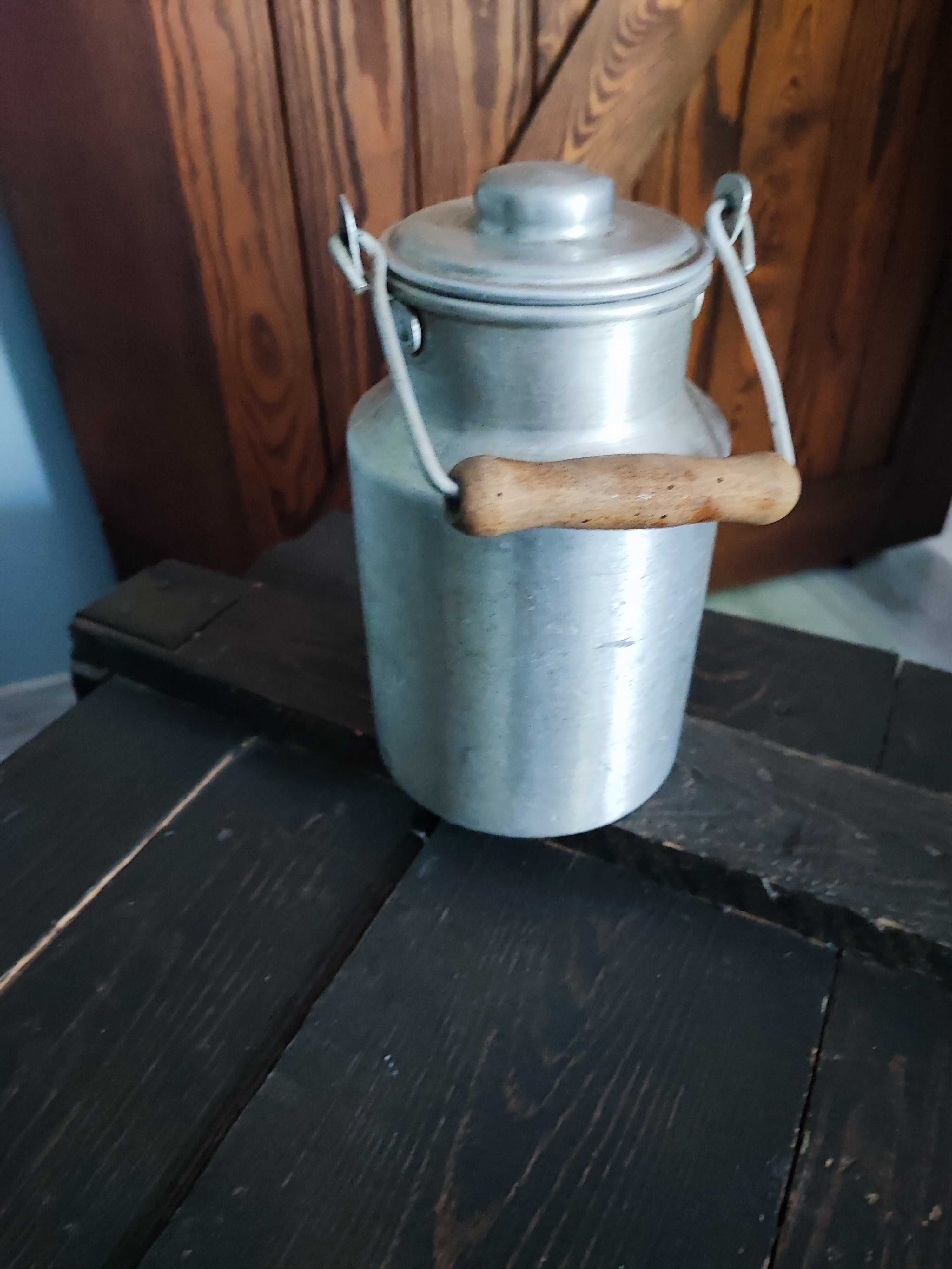 Stara kanka bańka aluminiowa PRL 1,5 l