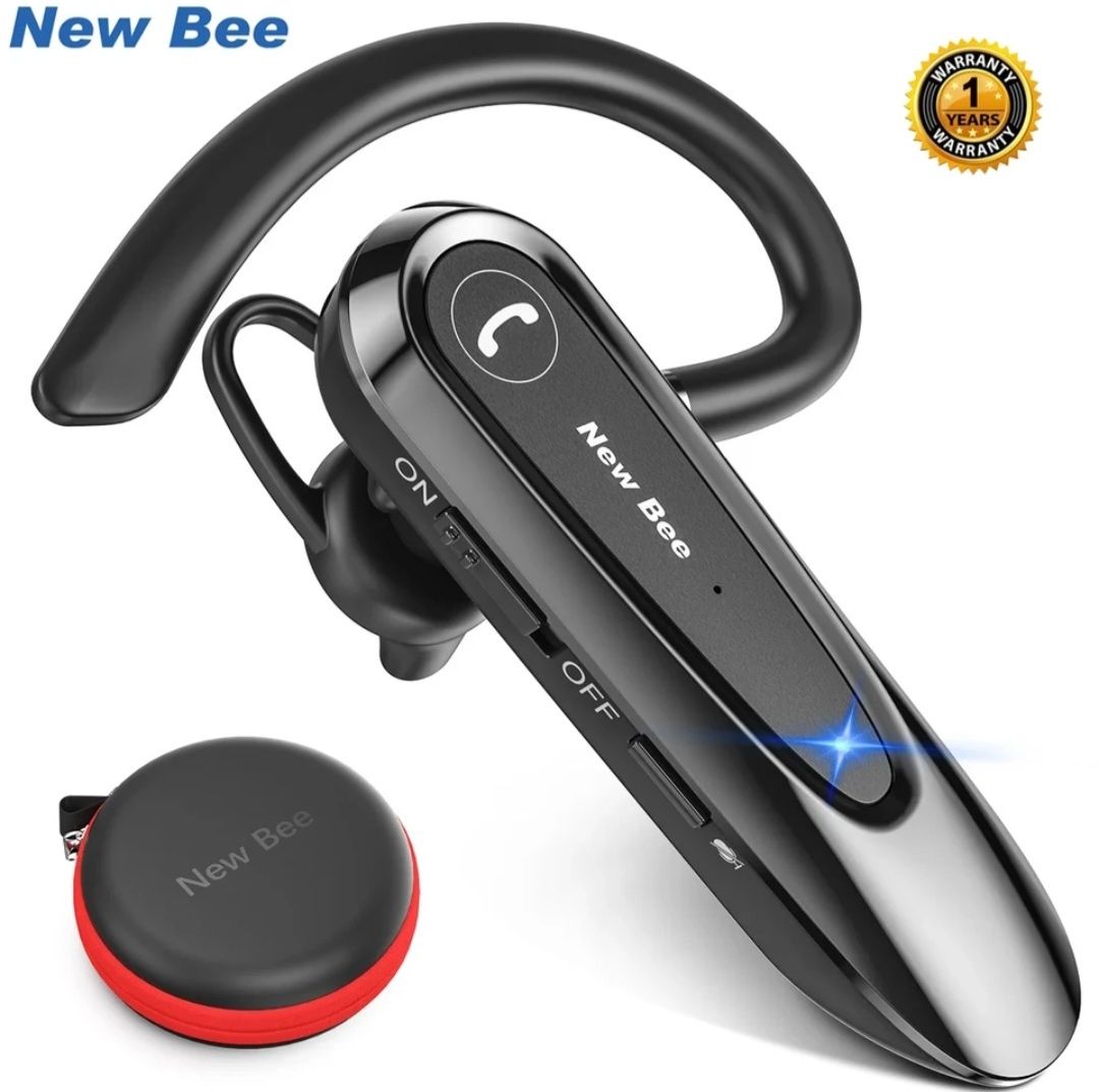 (НОВЫЙ) Блютуз Гарнитура Bluetooth New Bee LC-B45 Ru Black