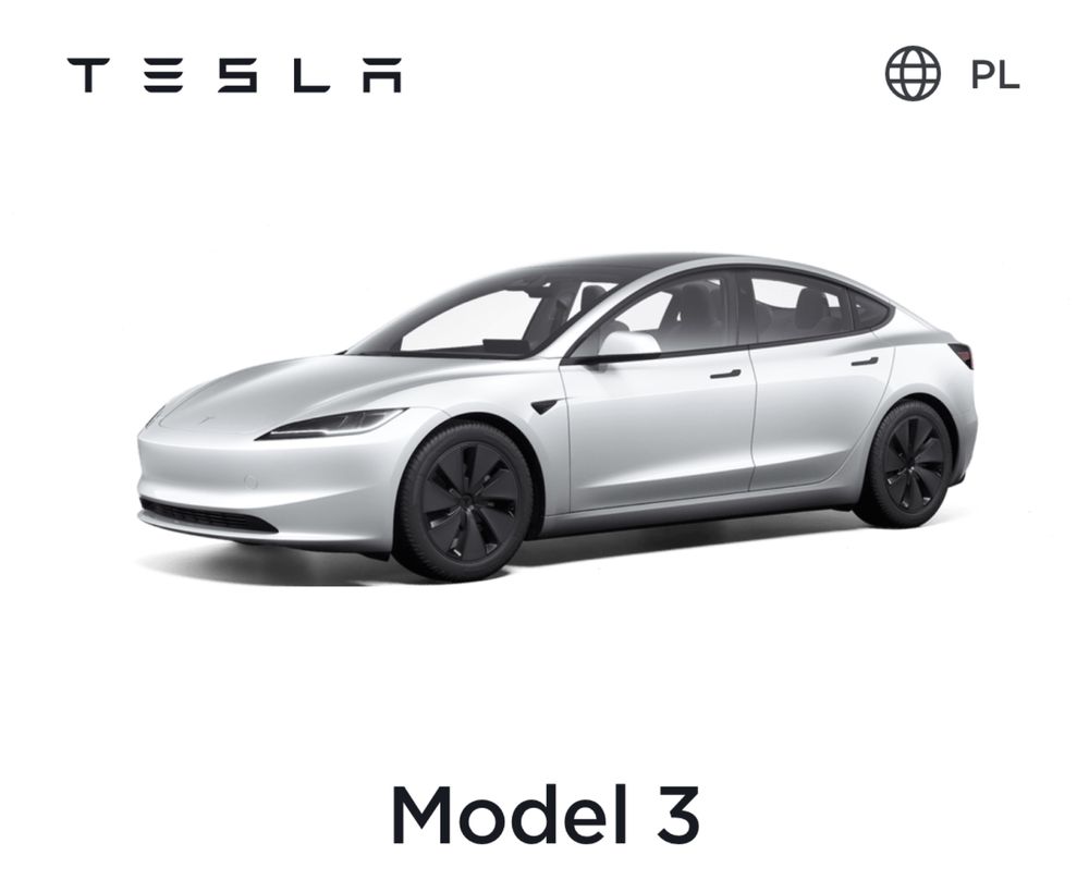 Kołpaki areodynamiczne tesla model 3 2024 4 sztuki