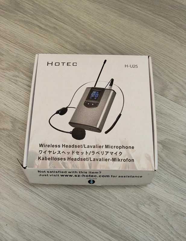 Hotec Dual UHF bezprzewodowy zestaw słuchawkowy