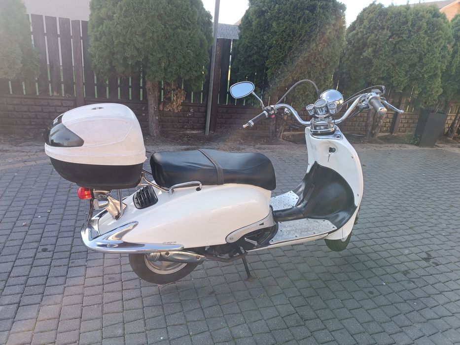 Skuter retro 50 zamiana zamienię motocykl quad cross bus prl auto