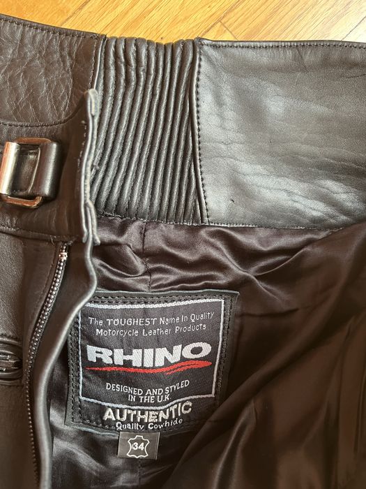 Komplet skórzany motocyklowy firmy JTS i Rhino