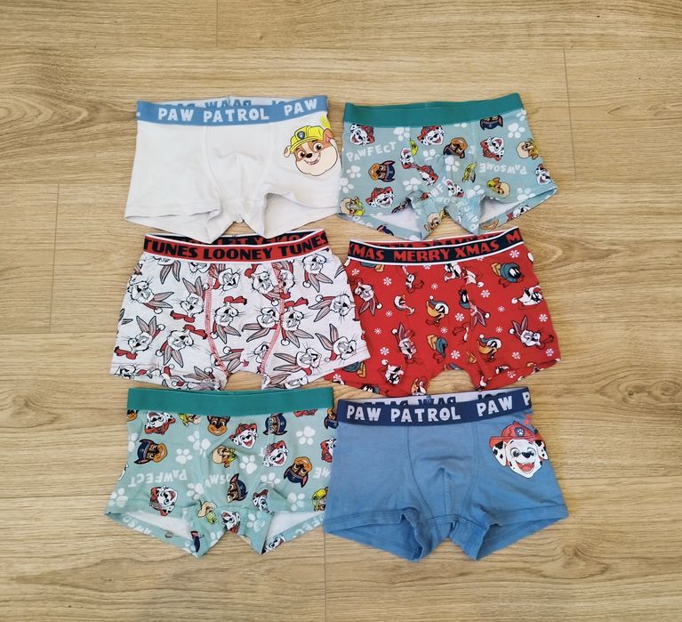 Dziecięce majteczki Psi Patrol, Looney Tunes, H&M, Pepco