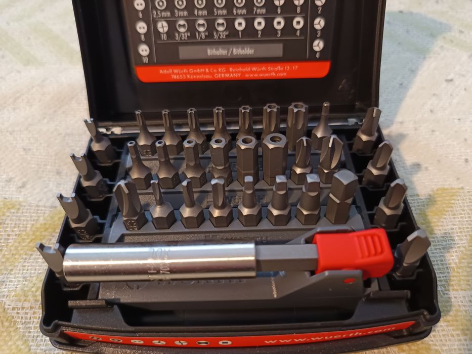 WURTH !!! Zestaw bitów 33 elementy !!!