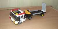 Лего грузовик с платформой - прицепом в отличном состоянии