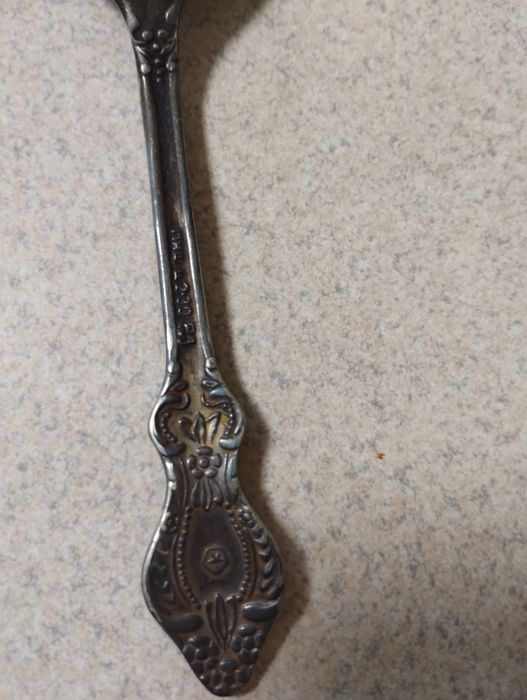 Сахарница с ложкой мельхиор.