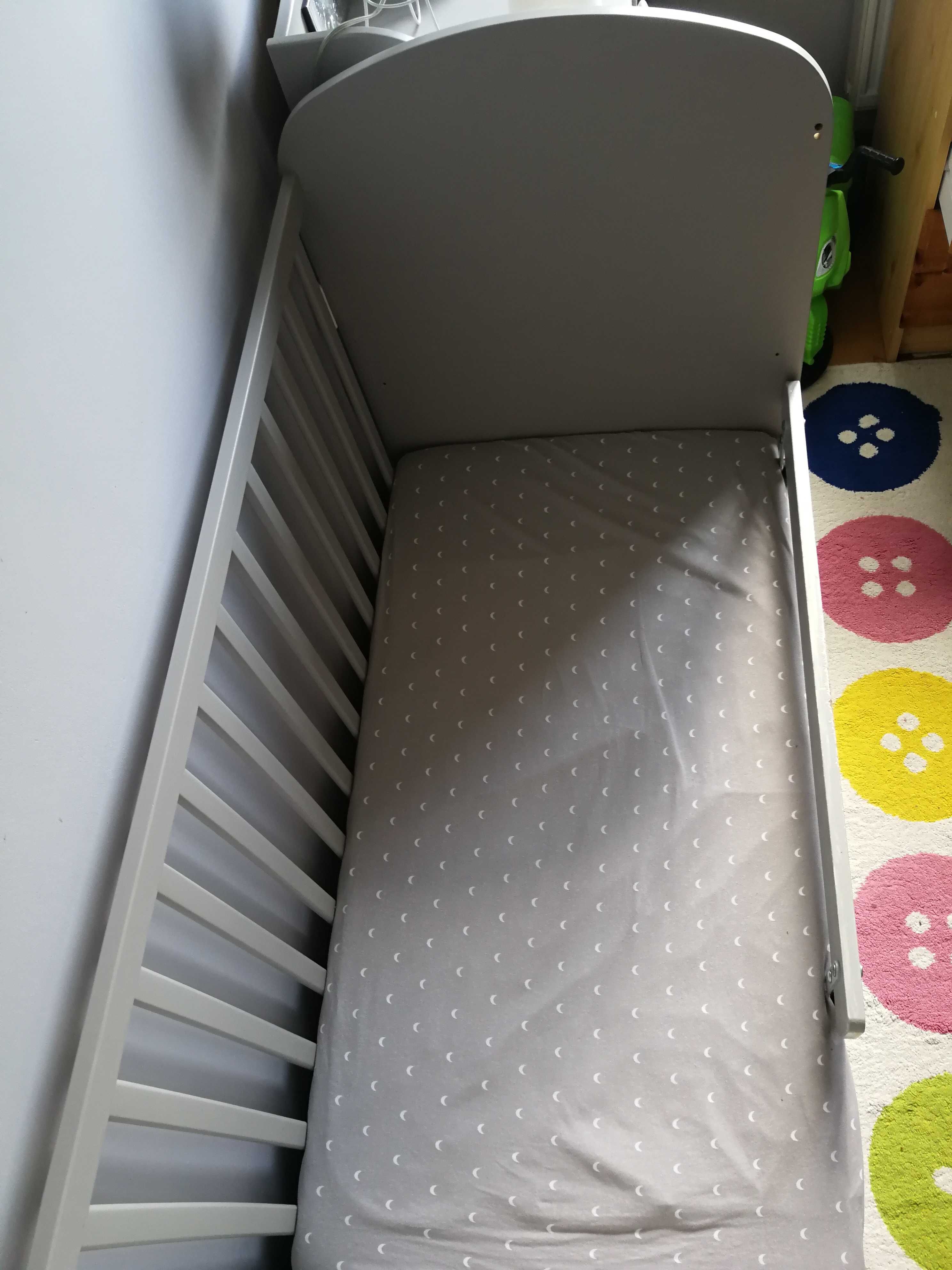 Łóżeczko szare IKEA gonnat 120x60