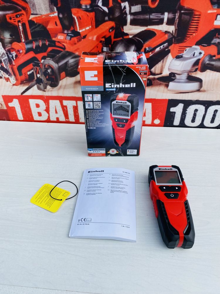 Детектор прихованих проводок, дерева та металу Einhell TC-MD 50