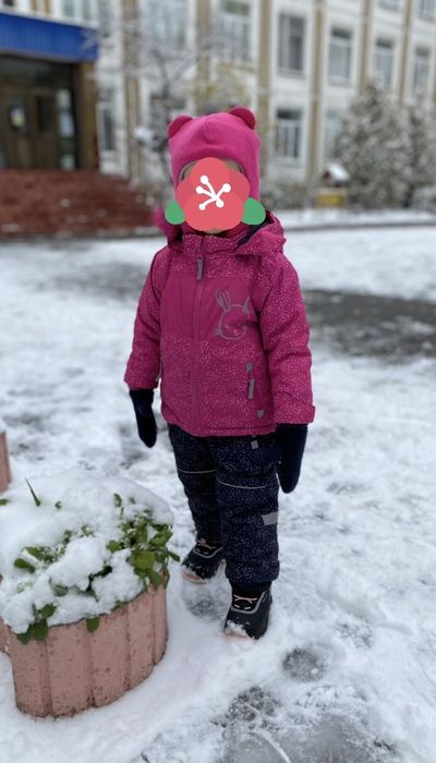 Зимовий комбінезон на дівчинку, 80 р. 9-12 місяців
