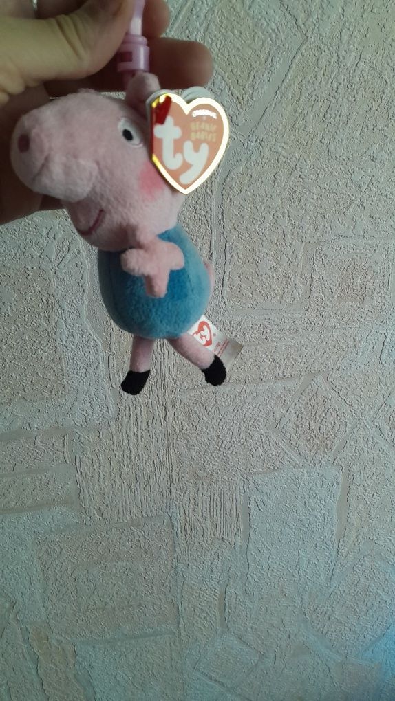 Брелок свинка peppa мягкая ty сша