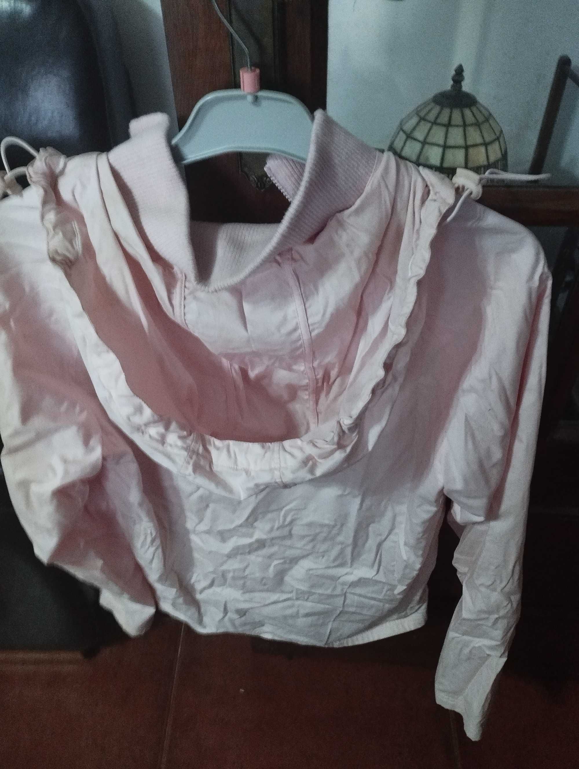 Casaco / Parka impermeável rosa