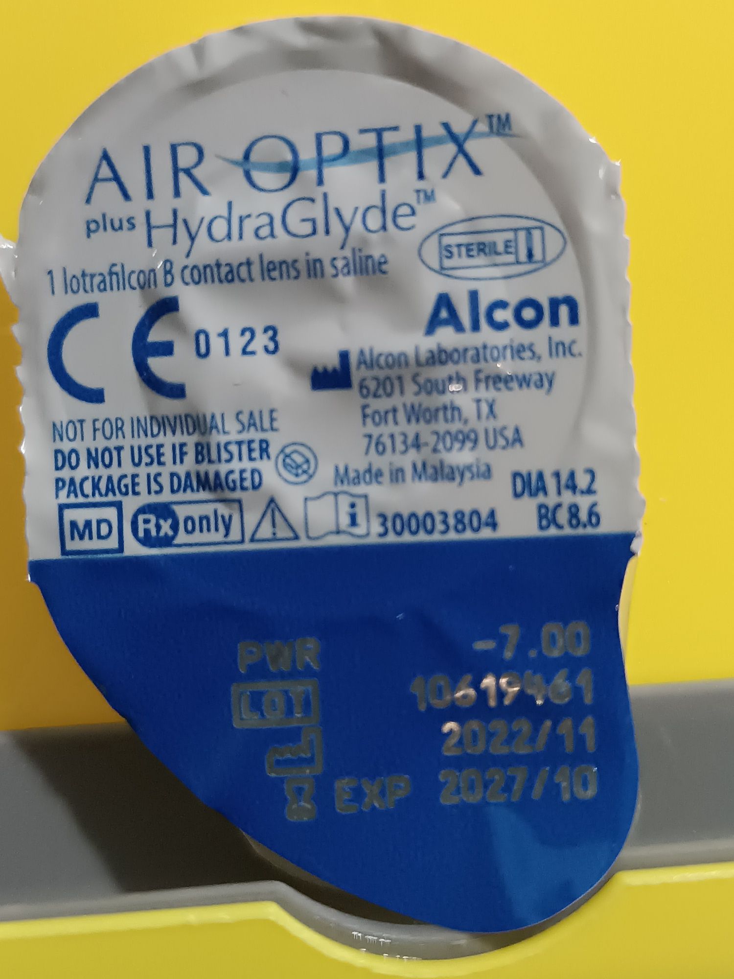 Лінзи Air Optix ( -8.00)