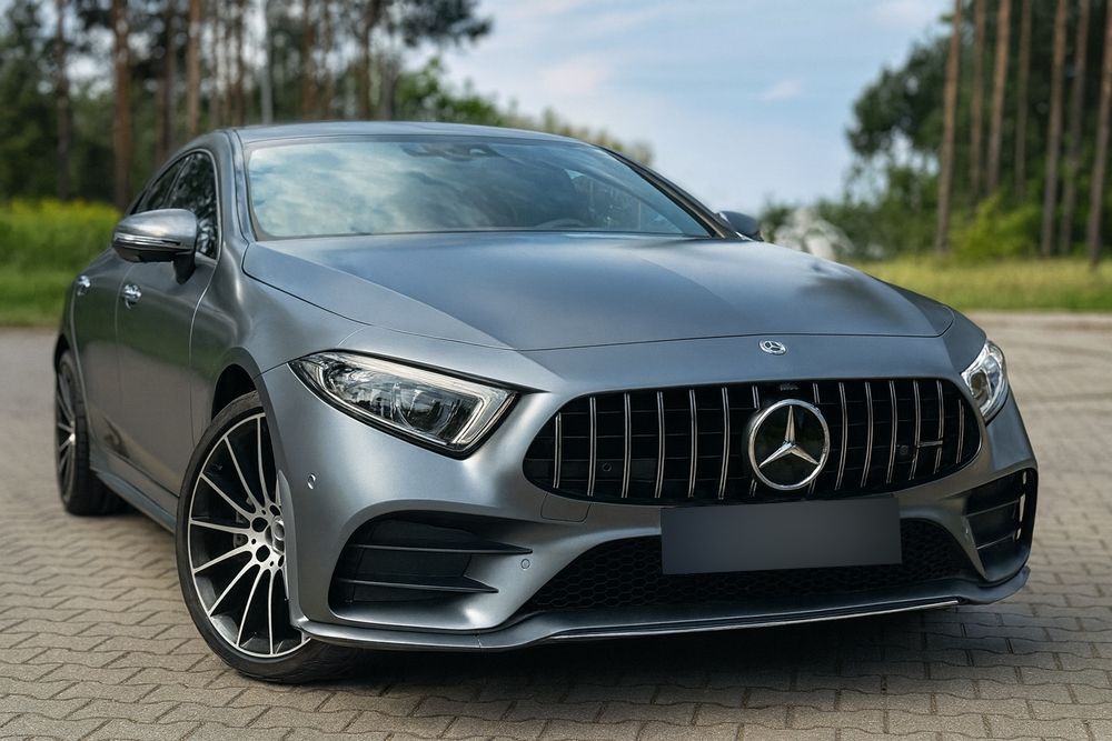 Mercedes-Benz CLS 4MATIC AMG Line | Szary Mat MANUFAKTUR | Airmatic | 360° | Distronic