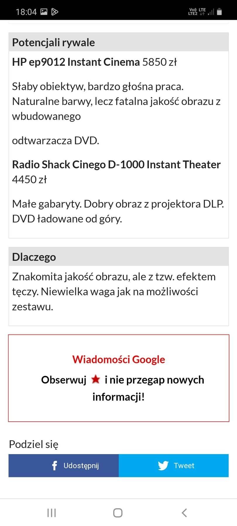 Sprzedam projektor sprawny