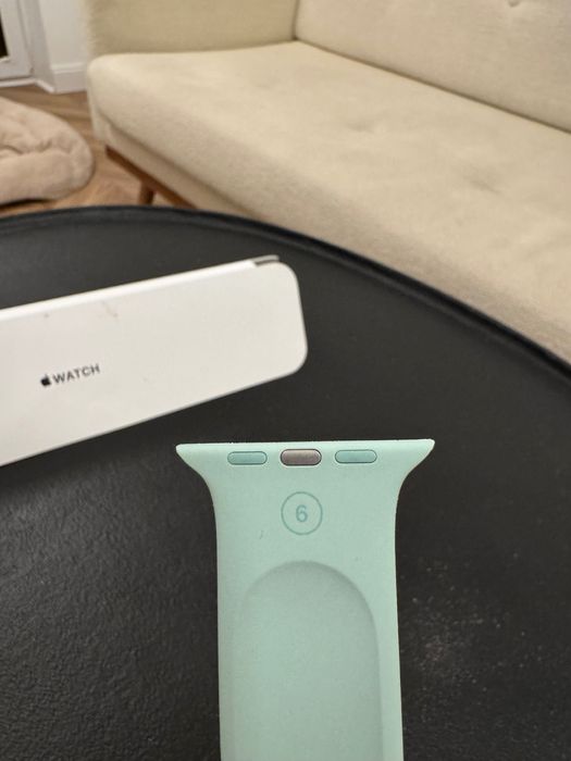 Pasek Solo Loop do 45 mm Apple Watch, rozmiar 6, kolor mineral green