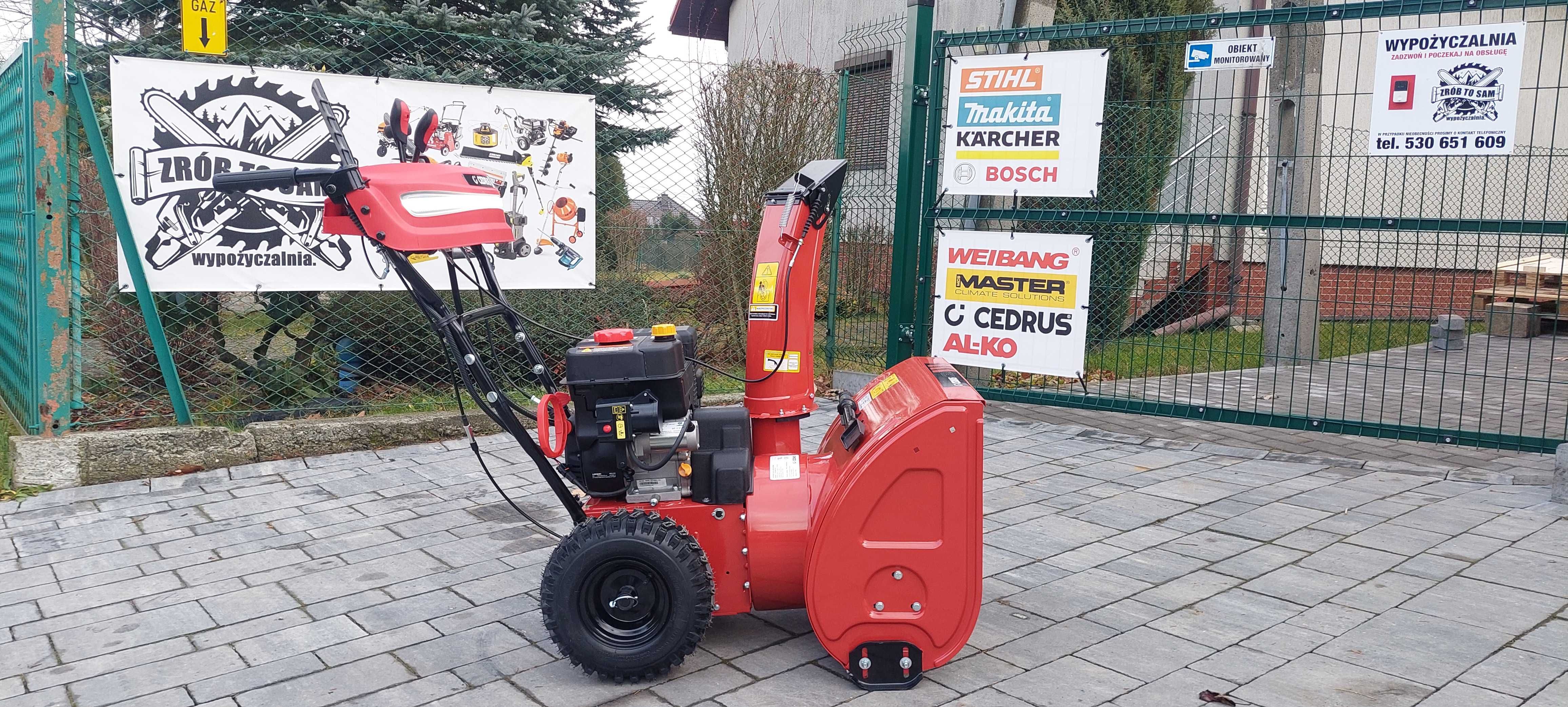 Odśnieżarka CedrusSB61-E+ mocna odśnieżanie śnieg łańcuchy wynajem LED