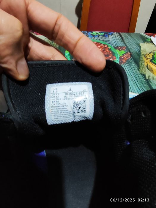 Sapatilhas Air Jordan 1 Mid Lakers Roxo Dark - tamanho 42