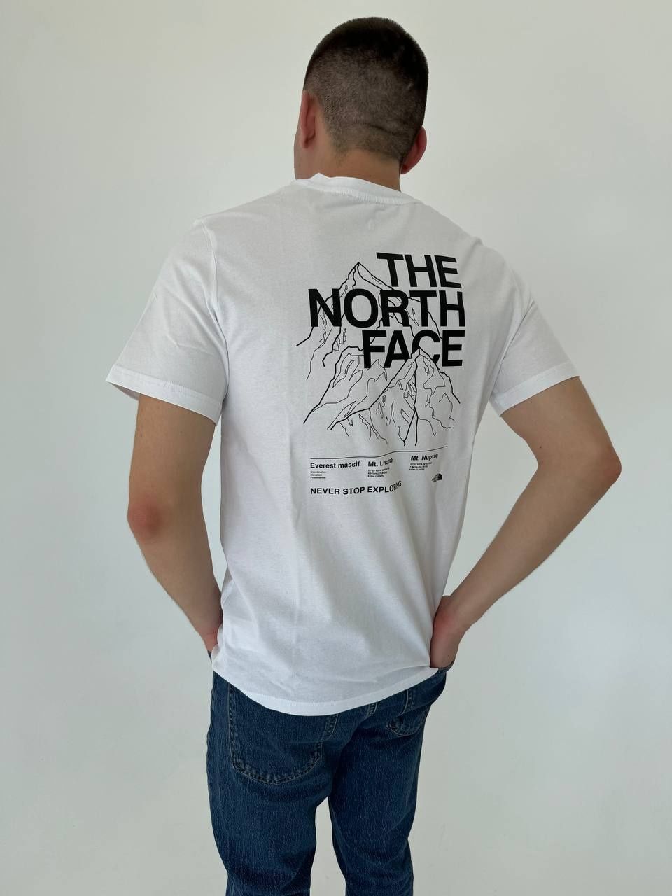 Футболка The north face с лого на спине