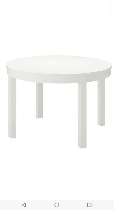 Stół okrągły rozkładany Ikea Bjursta