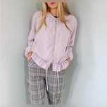 Zara kurtka bomberka w pastelowym lawendowym kolorze roz m