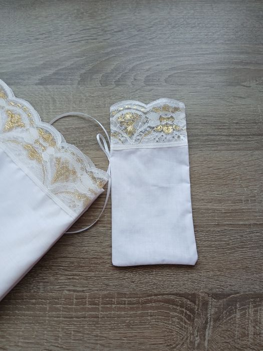 Свічки на хрестини з хустинками