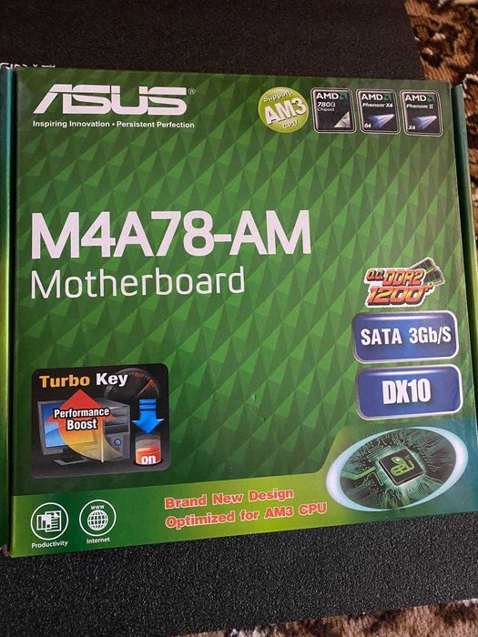 Материнская плата Asus M4A78-AM (AM3, AMD 780G, PCI-Ex16)