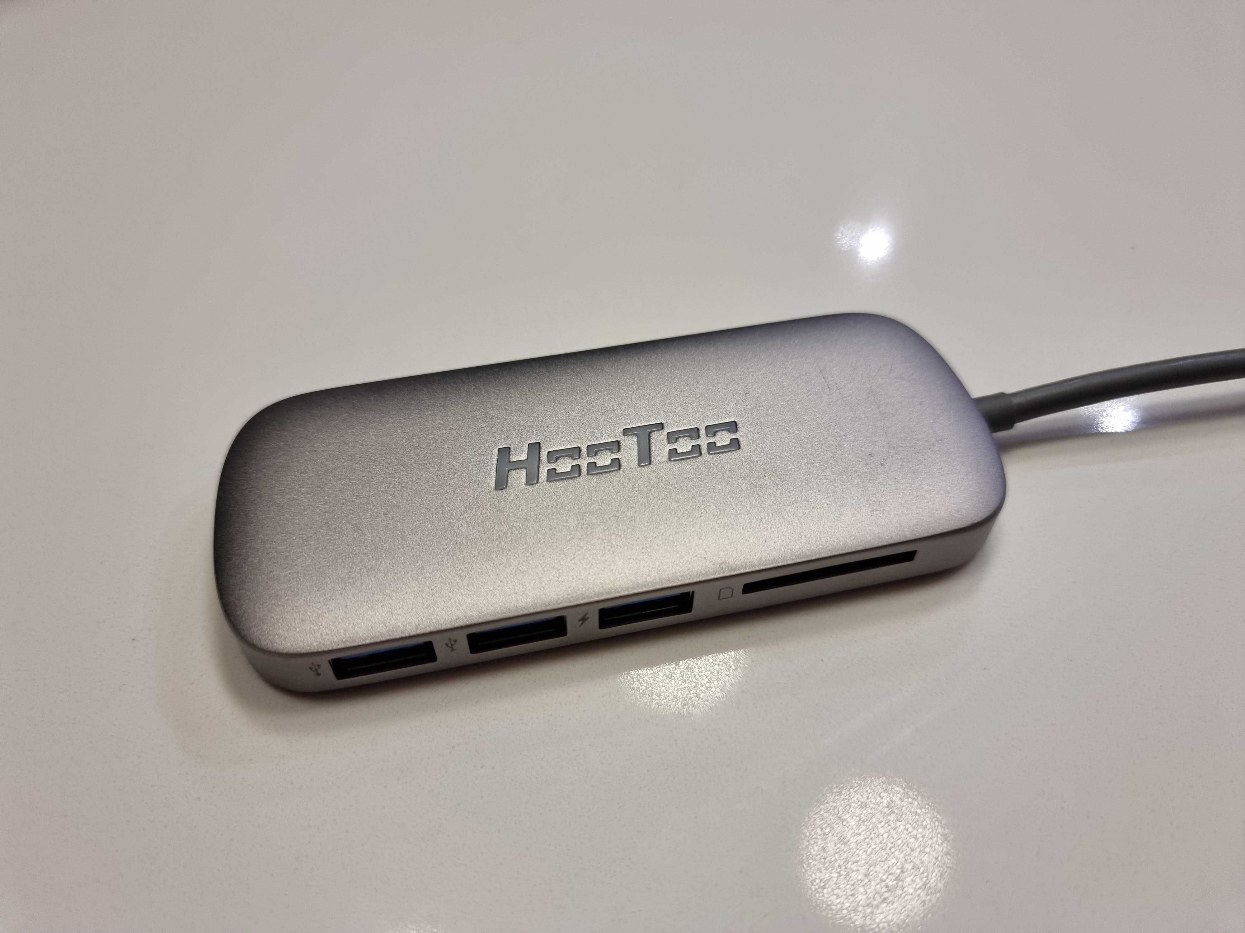 Адаптер HooToo Shuttle USB-C to USB-C+HDMI+3xUSB 3.0+SD