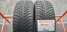 Opony Wielosezonowe 185÷55÷15÷.HANKOOK.7 mm.Rok 2019.Cena 85,55 zł.