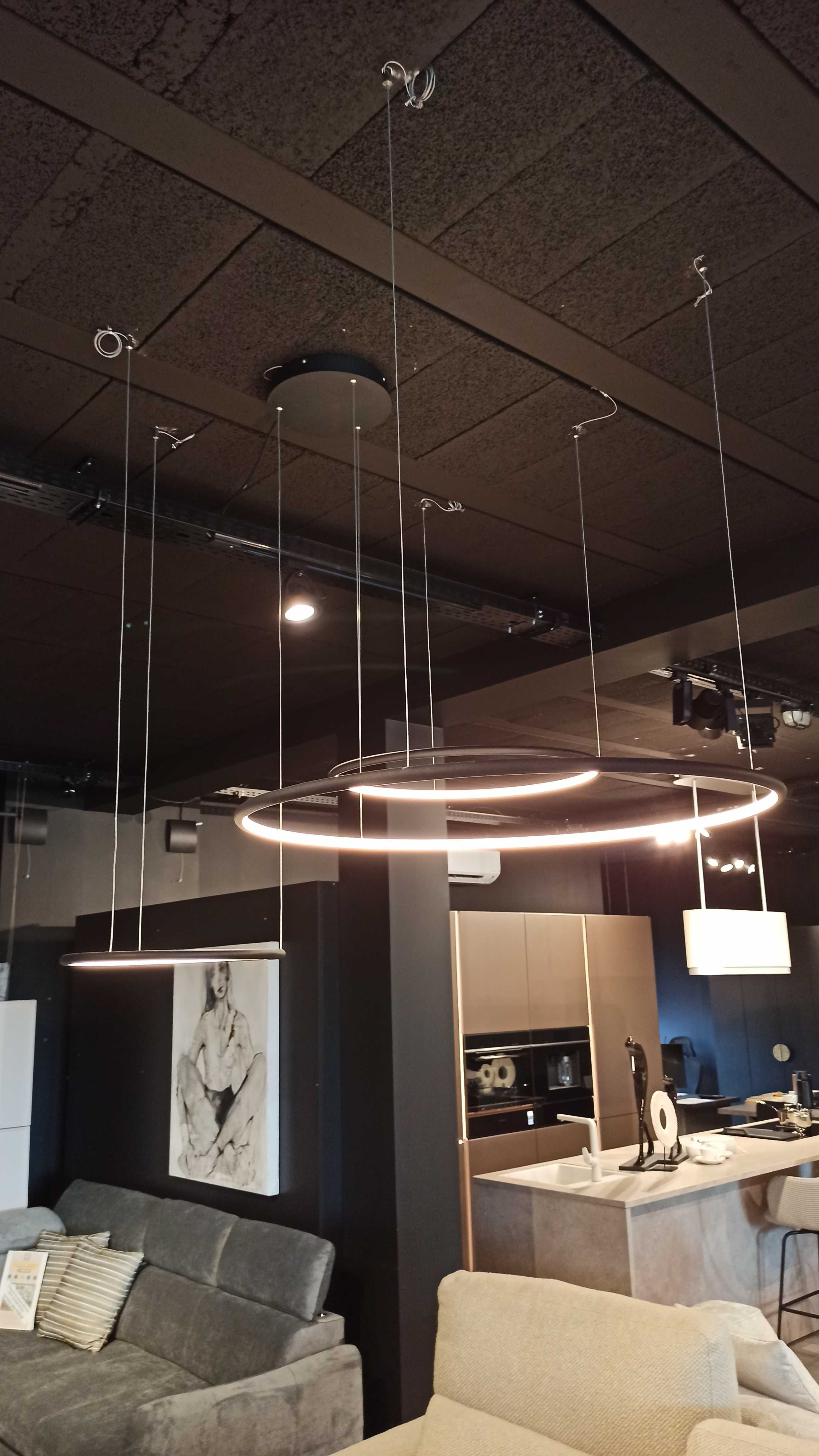 lampa wisząca ledowe okręgi Altavola z ekspozycji