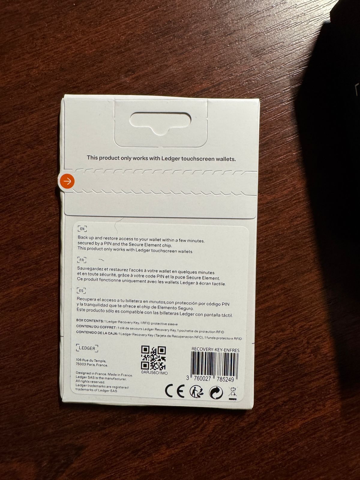 Ledger Flex + оригінальний чохол + ledger recovery key