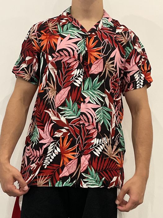 Thomas koszula hawajska z krótkim rękawkiem w kwiatki nowa