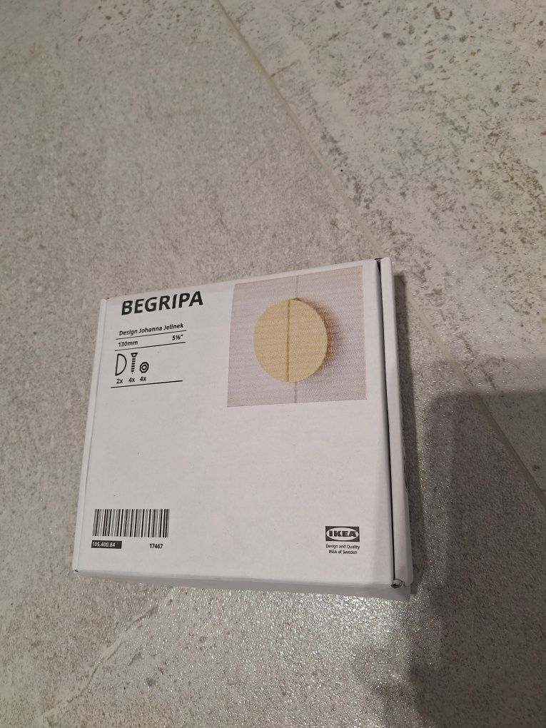 Uchwyt meblowy Begripa Ikea żółty