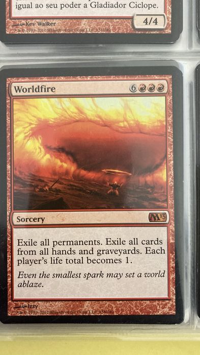 Carta MTG “Worldfire” (ENG)