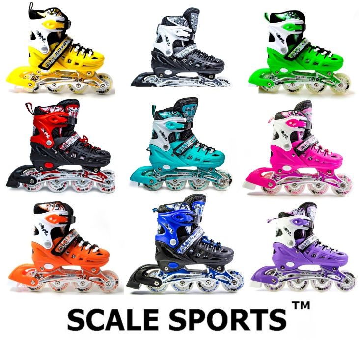 Ролики с комплектом защиты Scale Sports (США). 5 цветов. ТОП качество!