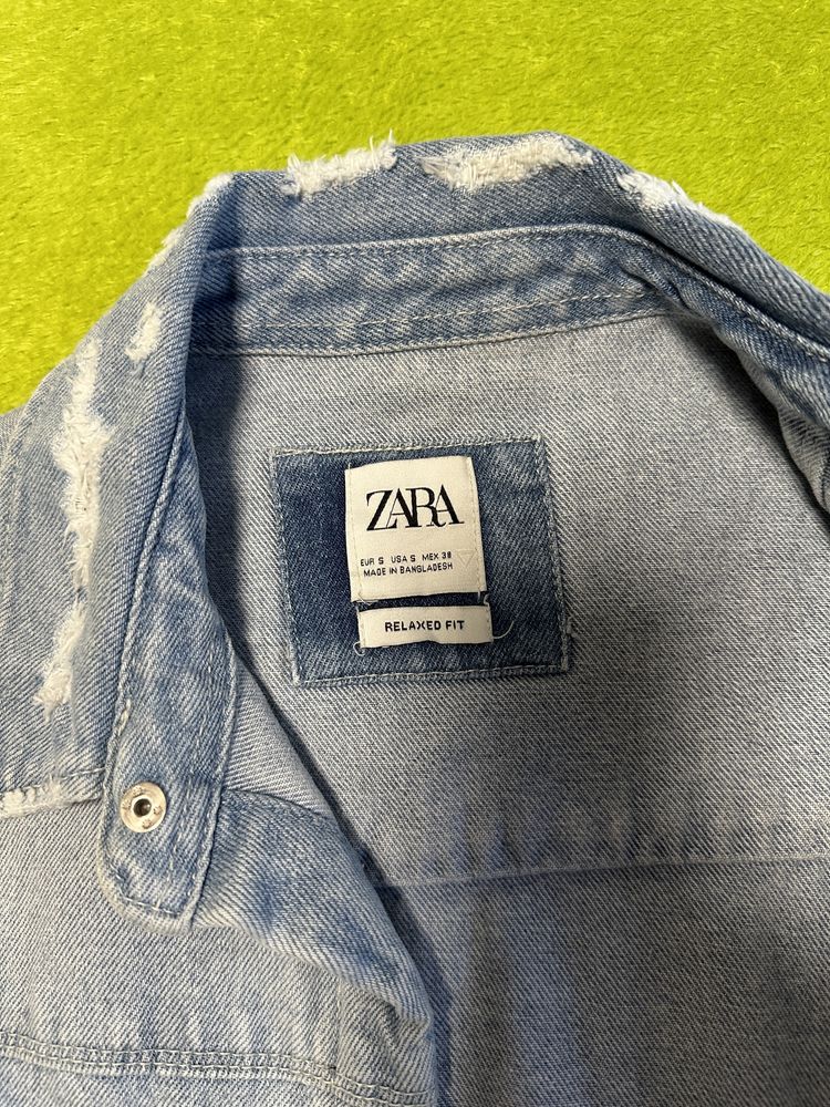 Zara. Рубашка. Джинсовая. Женская.