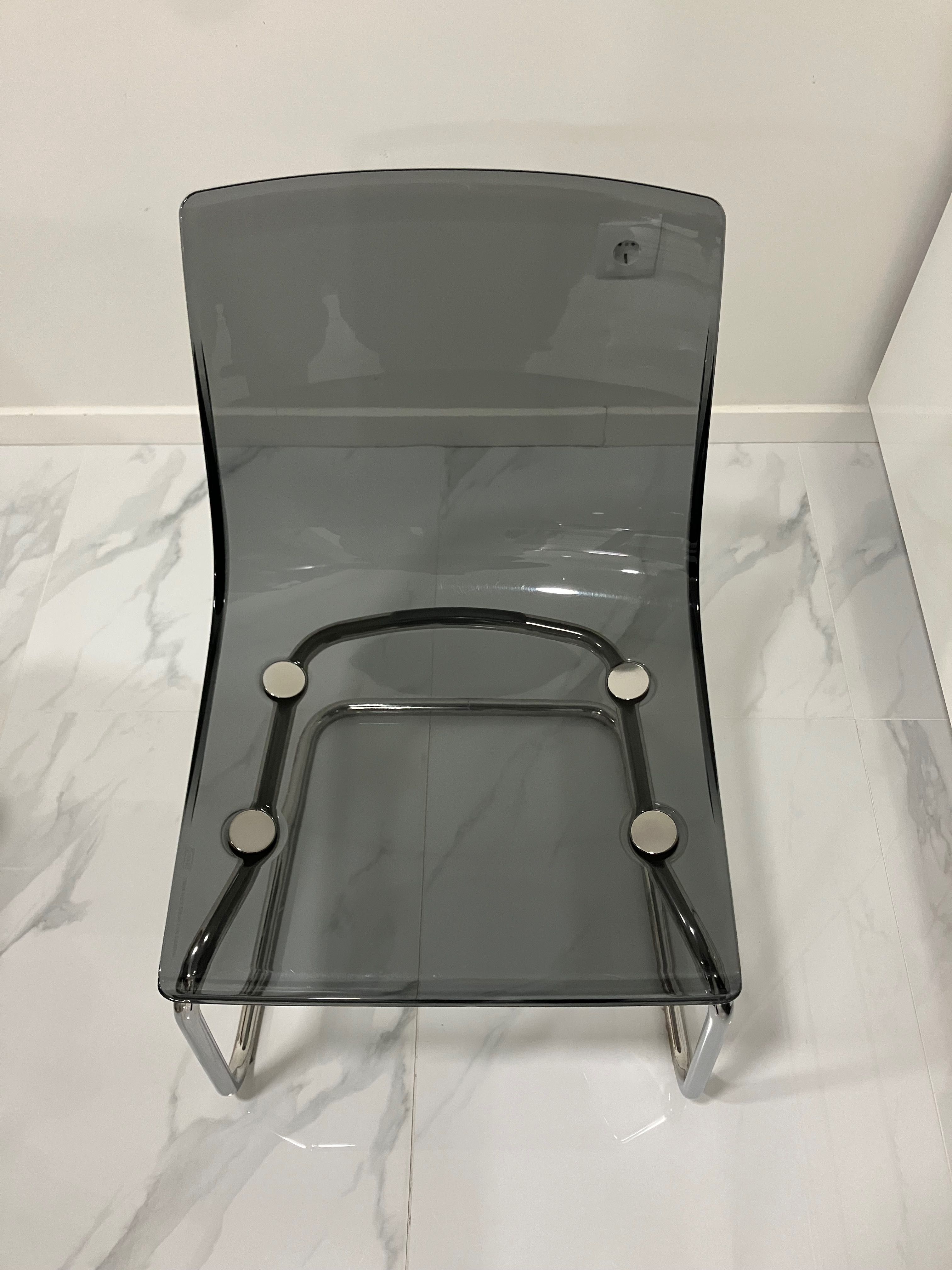 4 Cadeiras IKEA TOBIAS Cinza/cromado