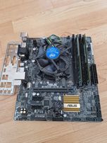 Intel i5-6400 3.3ghz/Asus B150M-A/M.2/8GB Бистрий комплект для ПК