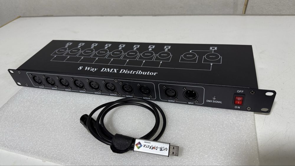 Splitter DMX + Interface DMX – Profissional e Pronto a Usar!
