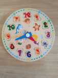 Relógio Infantil Madeira - Puzzle criança
