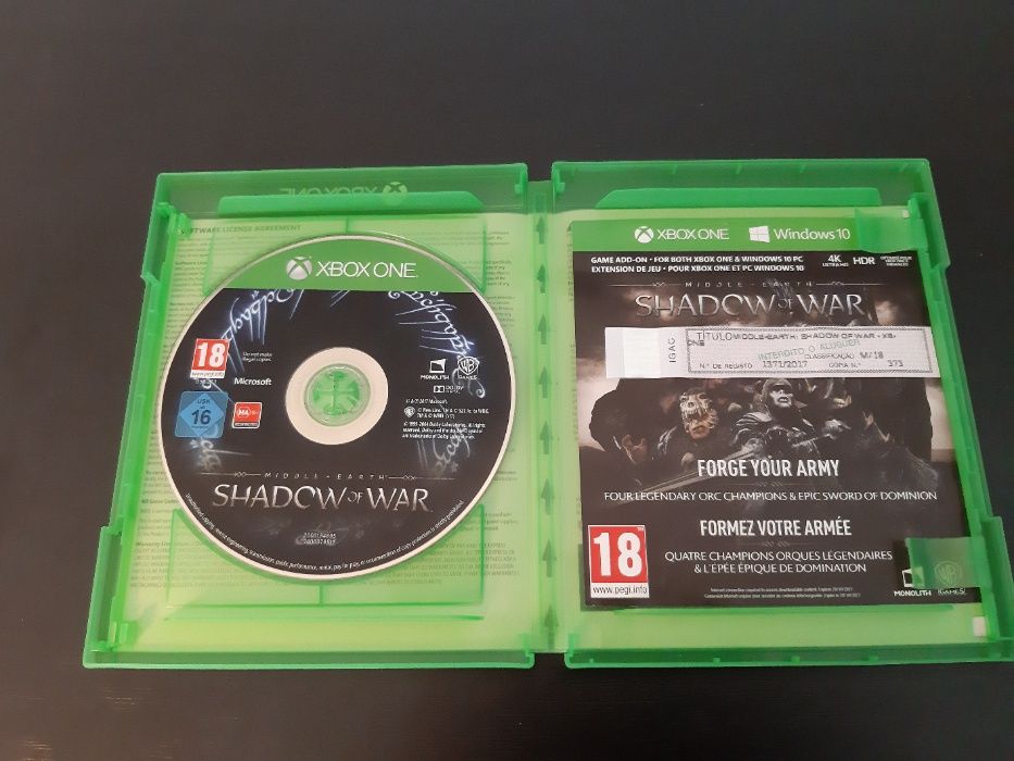 Xbox One - Shadow of War C/Selo Igac