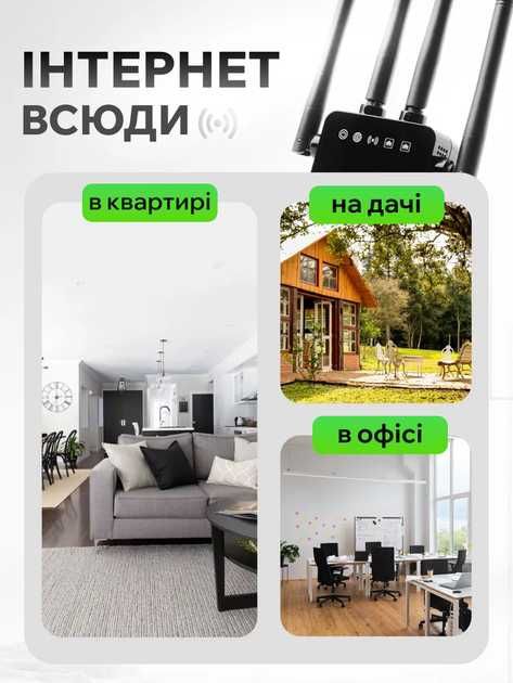 Wi-Fi репітер 1200Мб/с, дводіапазонний 2.4G + 5G, покриття до 250м²