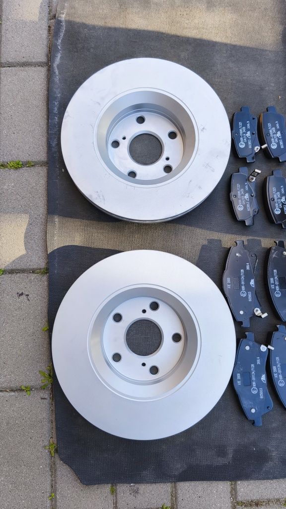 Nowe klocki i tarcze hamulcowe ATE Toyota Avensis t27