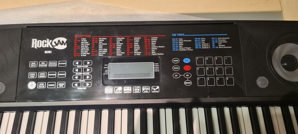 Pianino Keyboard Rockjam RJ761 Stelaż i Słuchawki