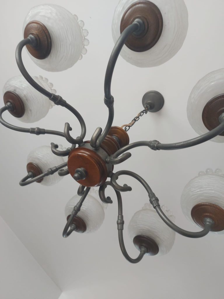 Lampa wisząca rustykalna holenderska stara