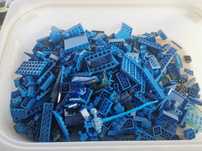 Lego klocki mix niebieski 1kg zestaw 2