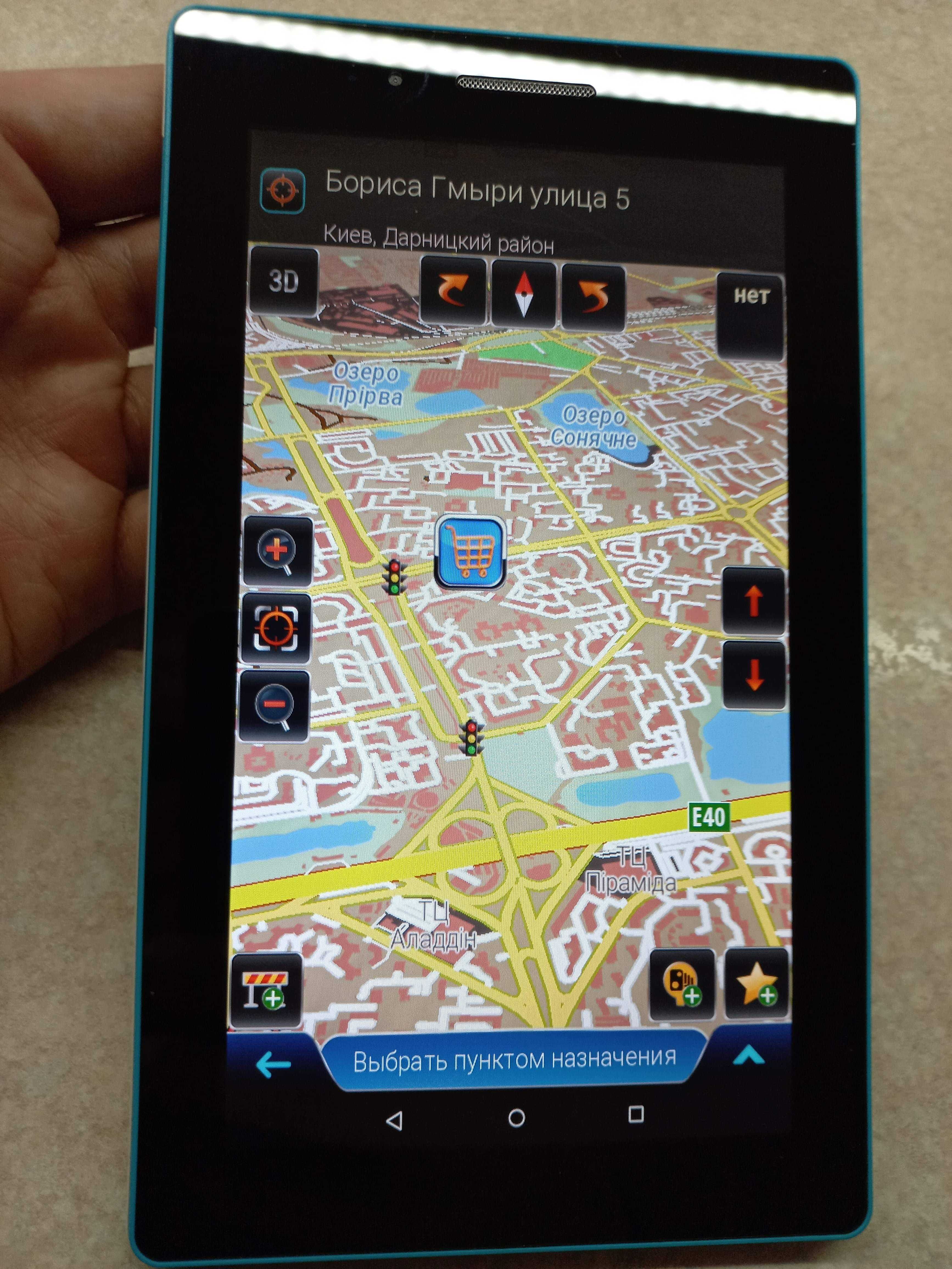 Потужний GPS навігатор Lenovo 7". Карти 2025р! TIR / ADR