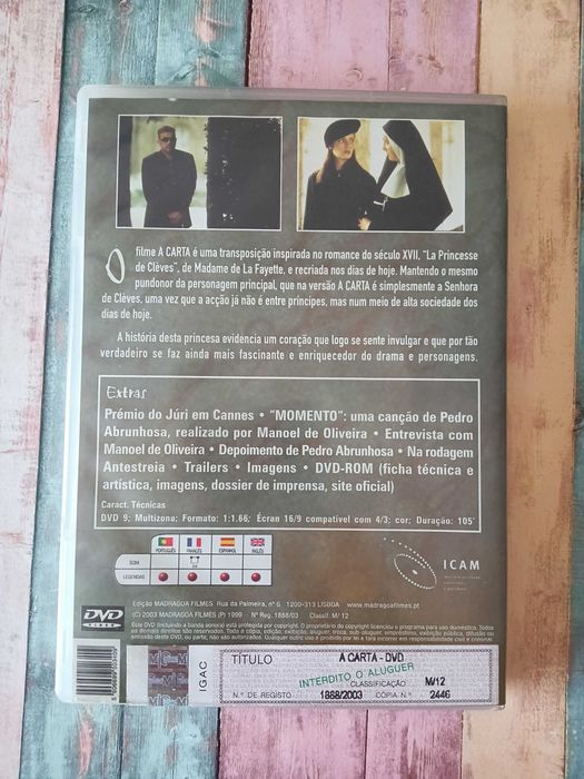 DVD Raro: A Carta – Filme de Manoel de Oliveira