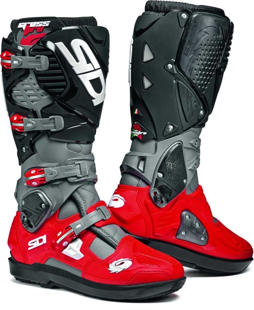 Buty off road SIDI Crossfire 3 SRS Grey/Red/Black rozmiar 45